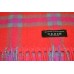 100% Cashmere Scarf - Made in Scotland - Pink Checked Design